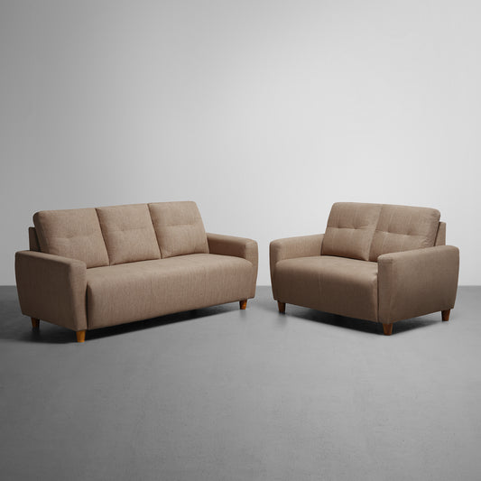 Sofa|Yolo|3+2|Seater|Sofa|Set|Fabric|Coco|Brown