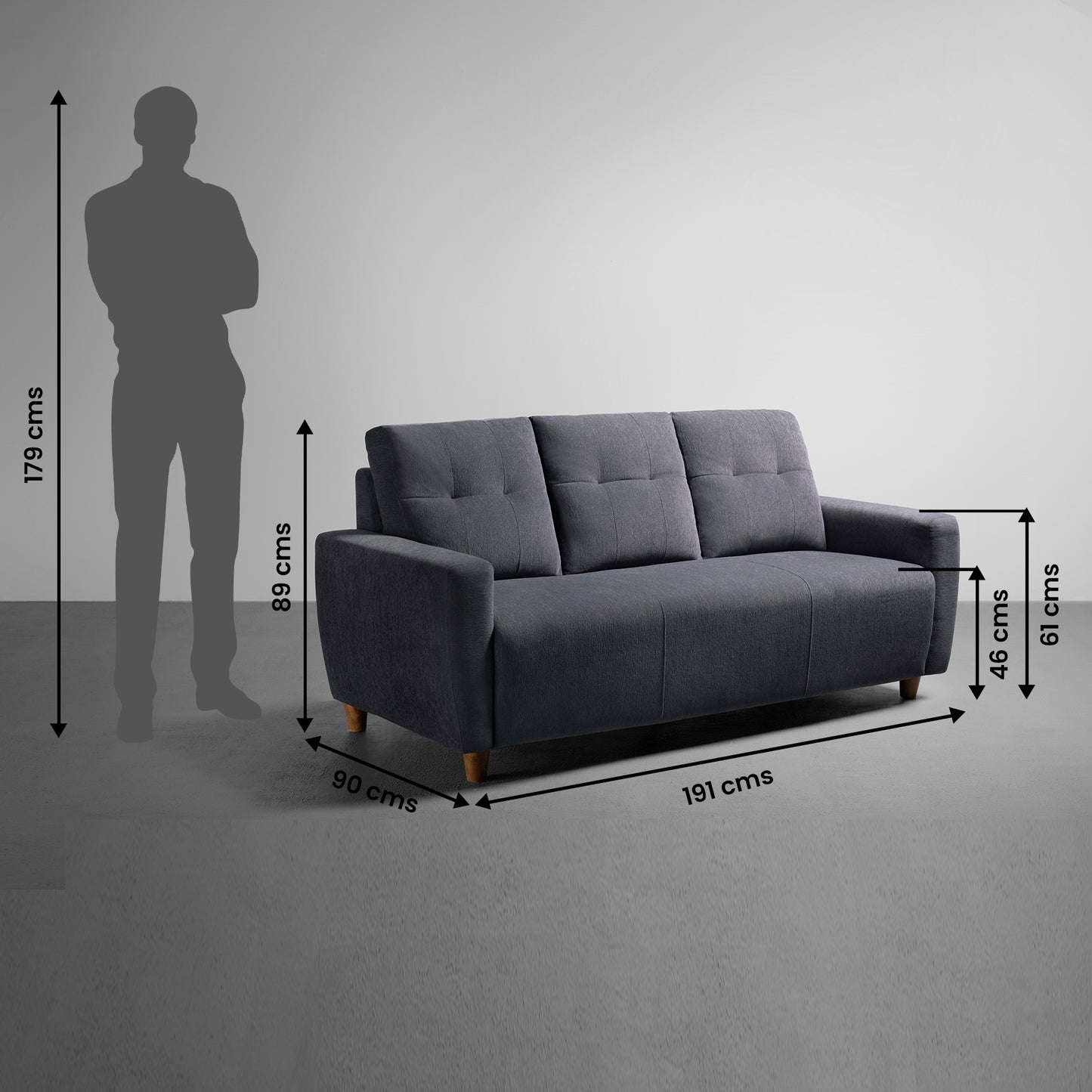 Sofa|Yolo|3+2|Seater|Sofa|Set|Fabric|Sesame|Grey