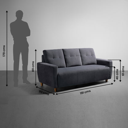 Sofa|Yolo|3+2|Seater|Sofa|Set|Fabric|Sesame|Grey