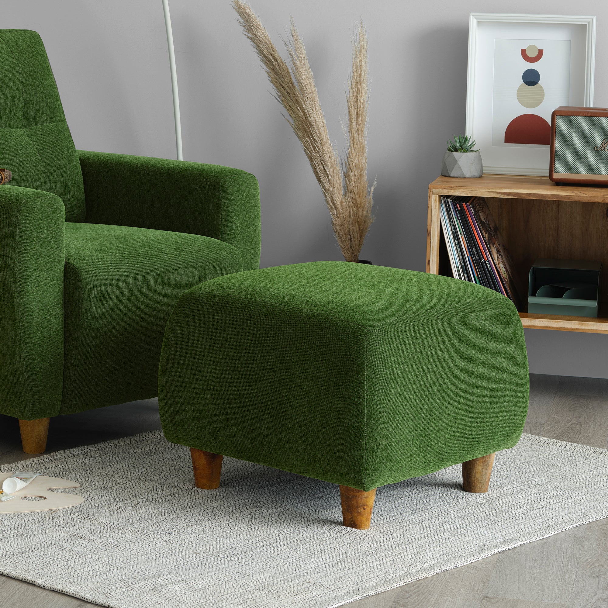 Buy Sleepyhead Yolo Green Fabric Sofa Online at Best Pric