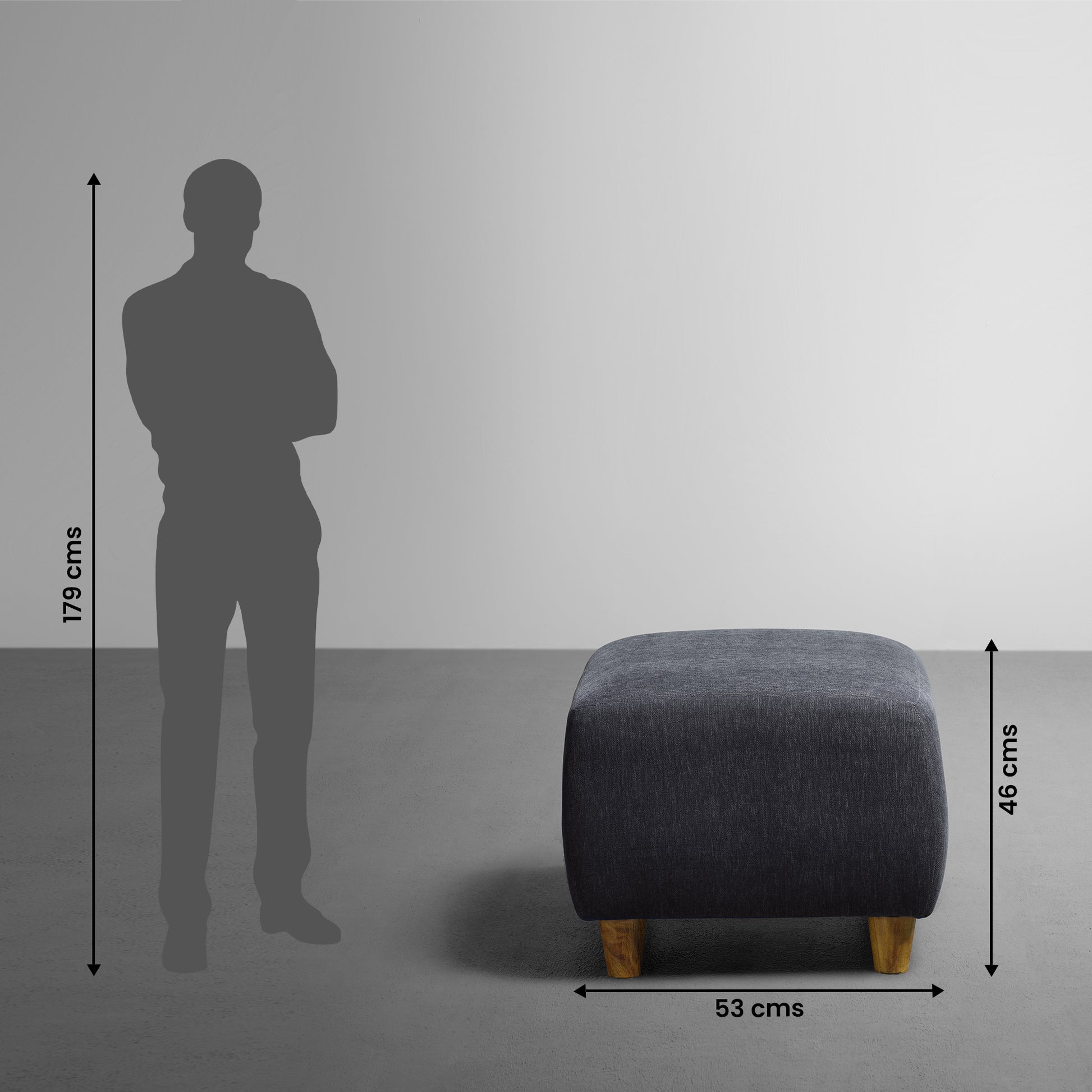 Sofa|Yolo|Ottoman|Fabric|Sesame|Grey