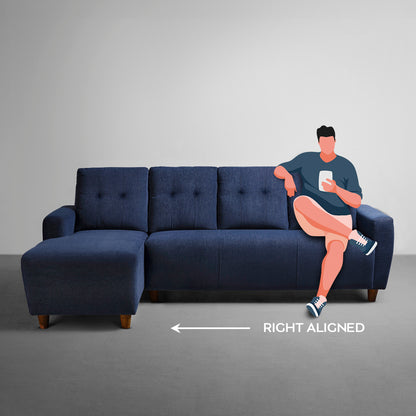 Sofa|Yolo|3|Seater|LHS|L|Shape|Sofa|Set|Fabric|Berry|Blue