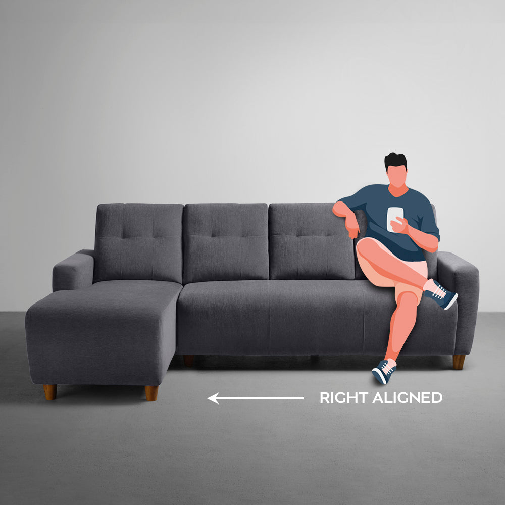 Sofa|Yolo|3|Seater|LHS|L|Shape|Sofa|Set|with|Ottoman|Fabric|Sesame|Grey