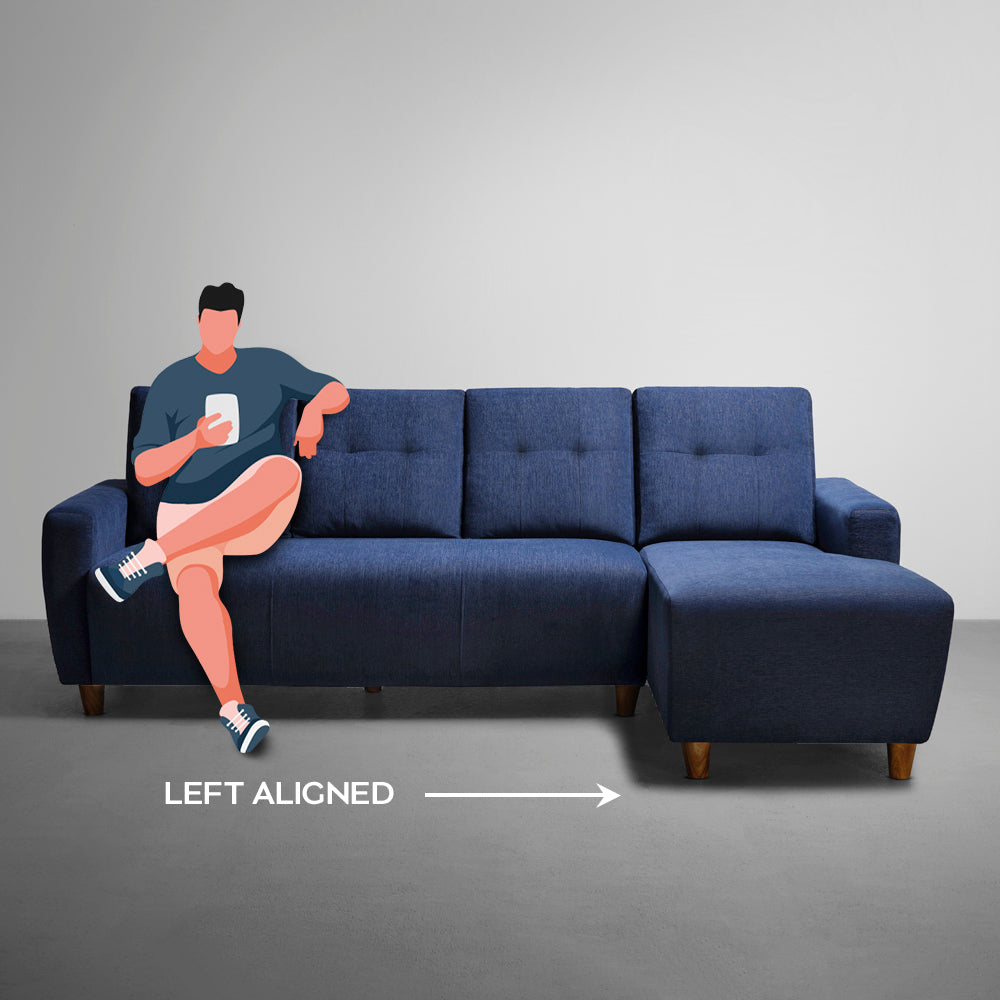 Sofa|Yolo|3|Seater|RHS|L|Shape|Sofa|Set|Fabric|Berry|Blue