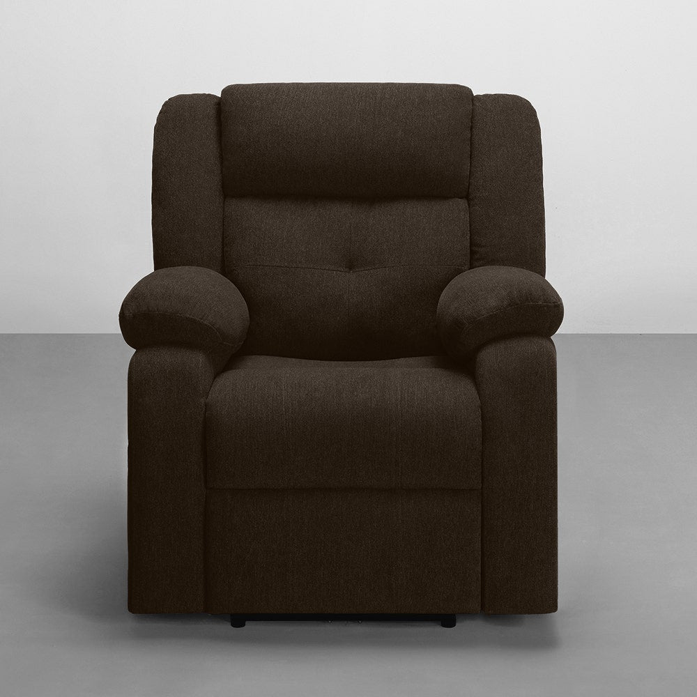 Recliner|R7|Motorized|Fabric|Recliner|Egyptian|Brown|One|Seater