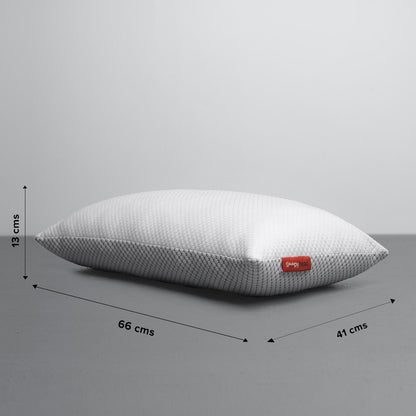 Hollow|Fiber|Pillow|Grey|&|White|set|of|4