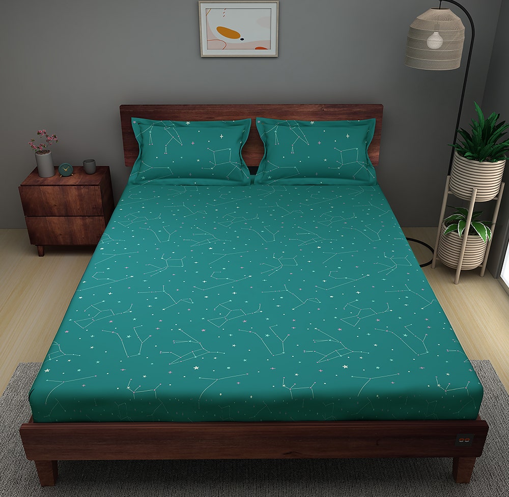 zodiac-180-tc-king-size-cotton-bedsheet-with-2-pillow-covers-108-108-inch-teal-color