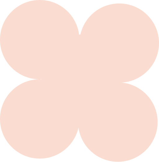 Orange flower shape on a red background