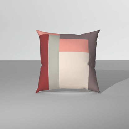 Nooks|Cushion|Cover|with|Premium|Cushion|Fillers|Maroon-Grey|Set|of|5|