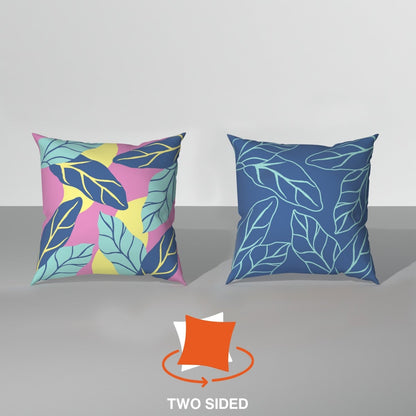 Spring|Cushion|Covers|with|Cushion|Fillers|Blue-White|Set|of|5|Combo