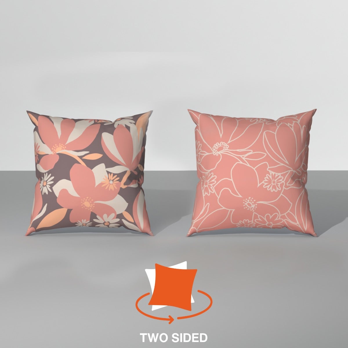 Spring|Cushion|Covers|with|Cushion|Fillers|Maroon-Grey|Set|of|5|Combo