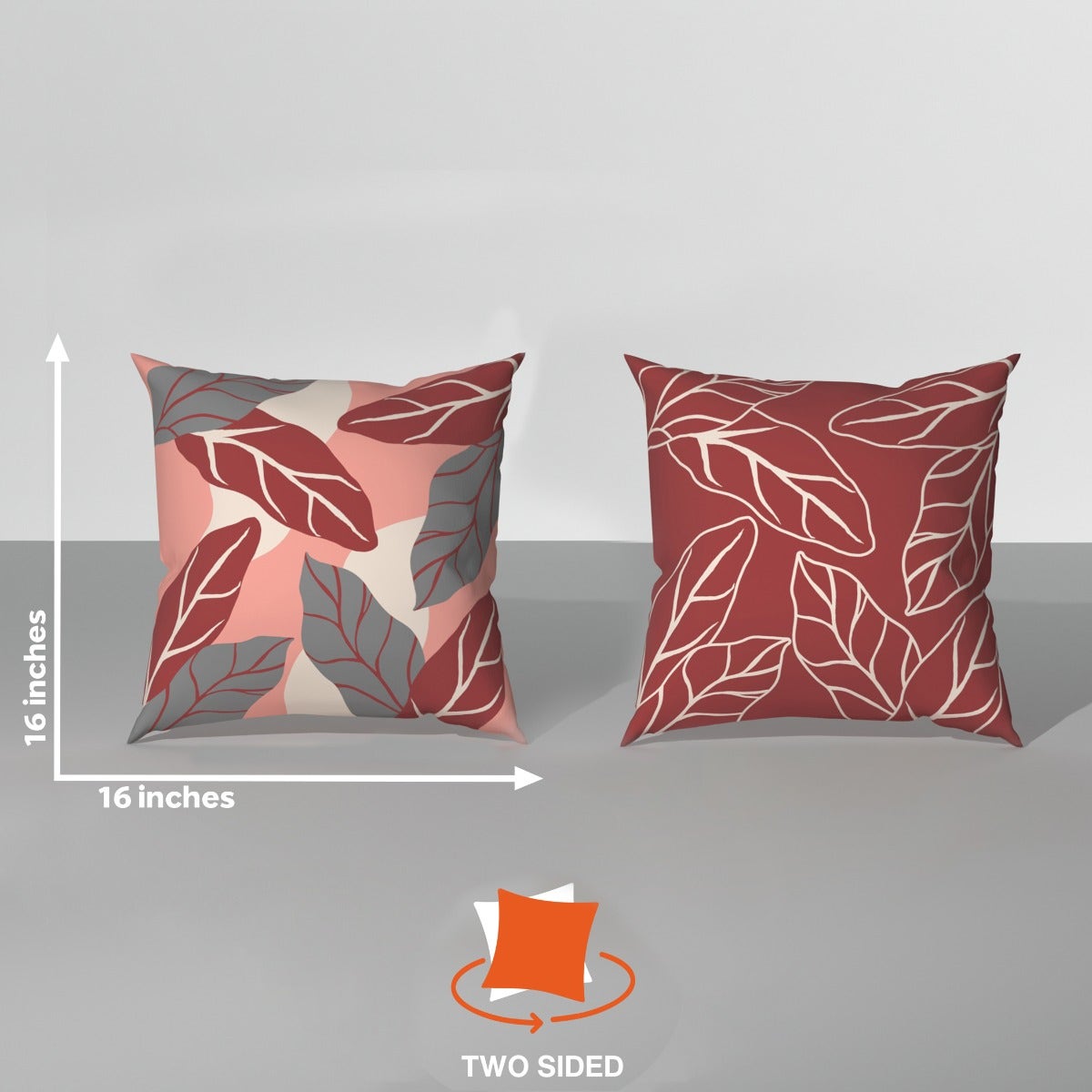 Spring|Cushion|Covers|with|Cushion|Fillers|Maroon-Ocean|Blue|Set|of|5|Combo