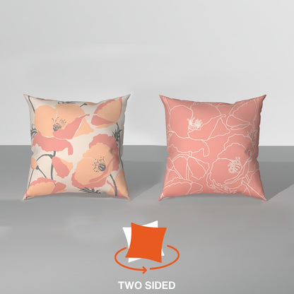 Spring|Cushion|Covers|with|Cushion|Fillers|Maroon-White|Set|of|5|Combo