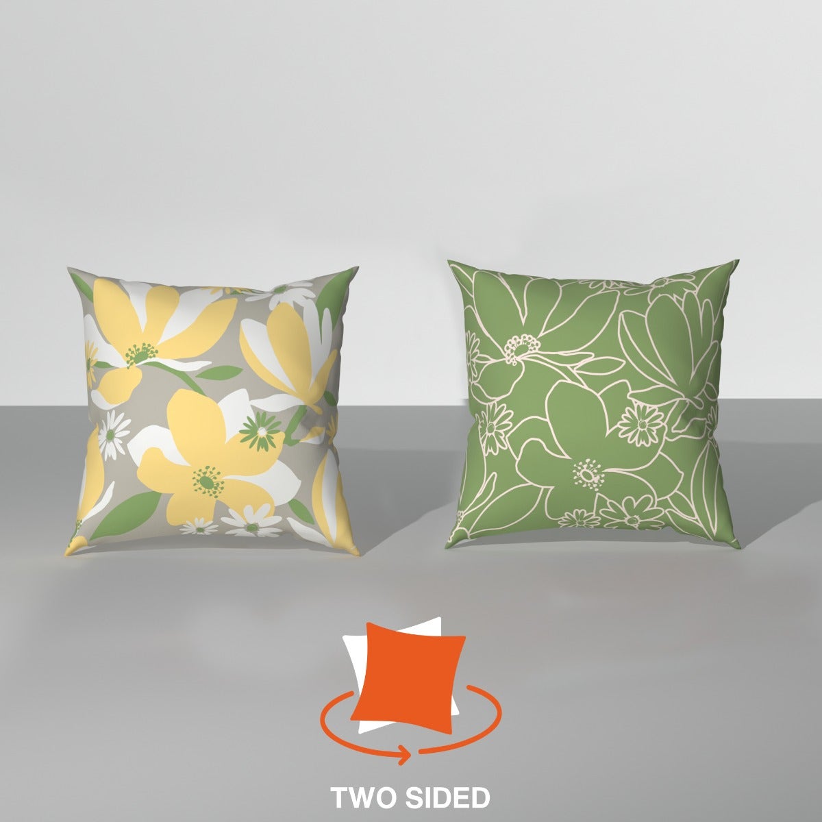Spring|Cushion|Covers|with|Cushion|Fillers|Green-OceanBlue||Set|of|5|Combo
