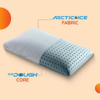 Yawn|360|Soft|Sense|Cooling|Gel|Memory|Foam|Pillow|24|16|Inch|White