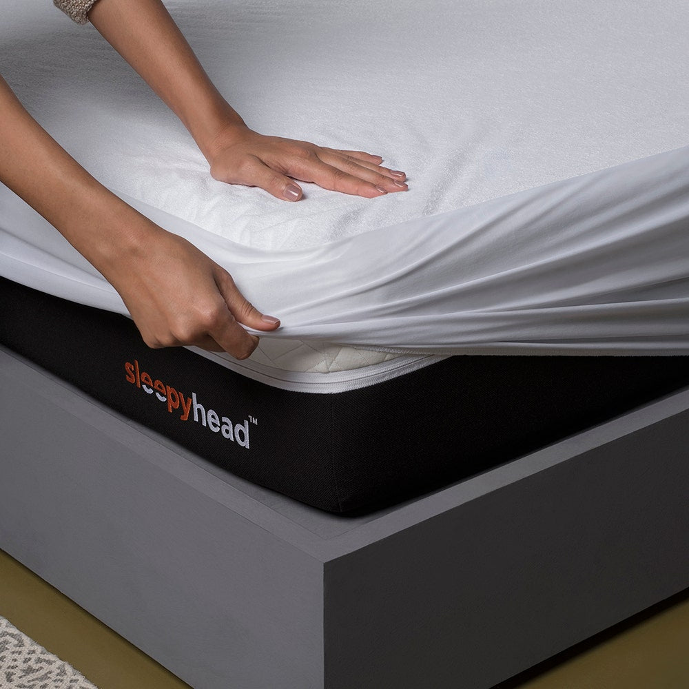 Bamboo|Terry|Waterproof|Mattress|Protector|78|36|inches|Single|Size|White