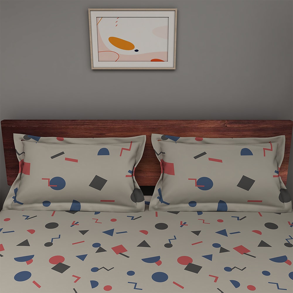 confetti-180-tc-king-size-cotton-bedsheet-with-2-pillow-covers-grey-color