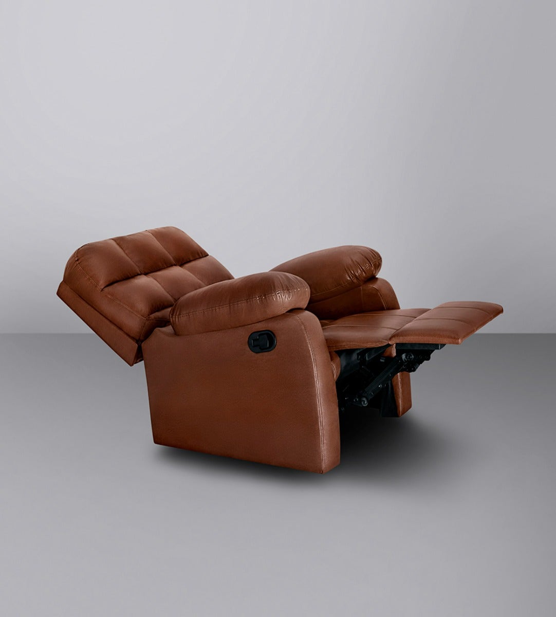 Recliner|R5|Plush|Leatherette|Glossy|Sandy|Swag|One|Seater