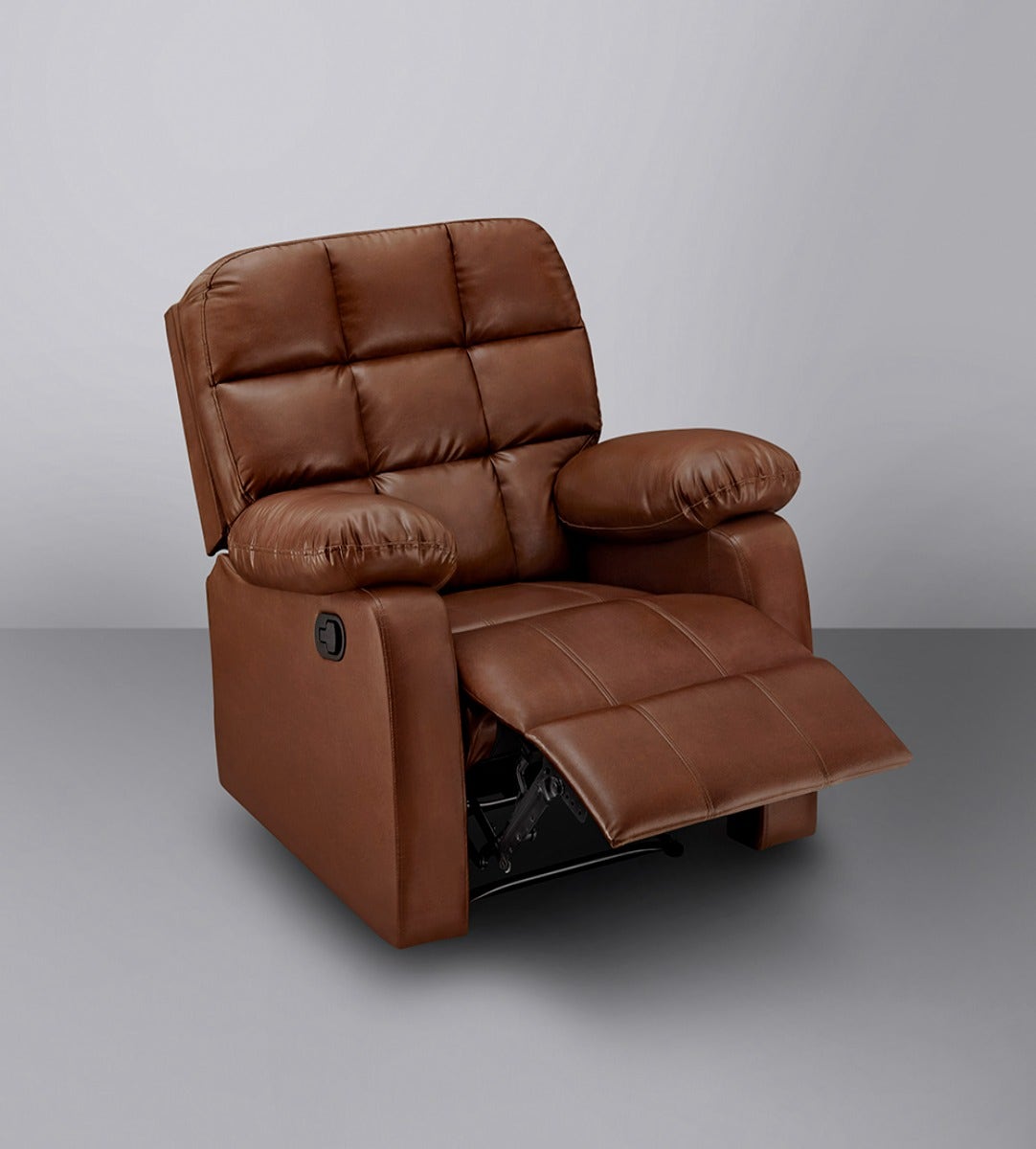 Recliner|R5|Plush|Leatherette|Glossy|Sandy|Swag|One|Seater