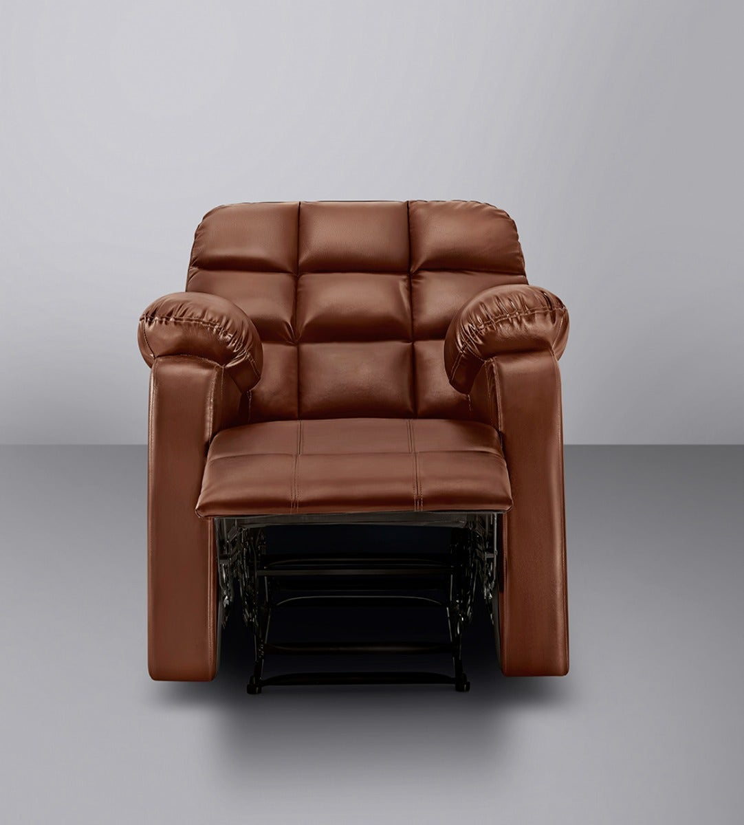 Recliner|R5|Plush|Leatherette|Glossy|Sandy|Swag|One|Seater