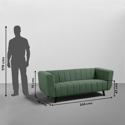 Sofa|Kiki|3+2|Seater|Sofa|Set|Fabric|Sapling|Green