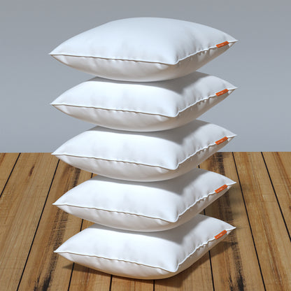 Spring|Cushion|Covers|with|Cushion|Fillers|Green-White|Set|of|5|Combo