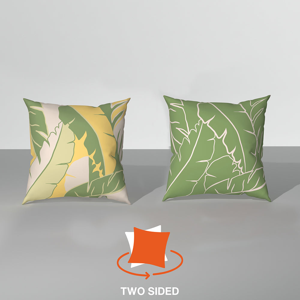 Spring|Cushion|Covers|with|Cushion|Fillers|Green-White|Set|of|5|Combo