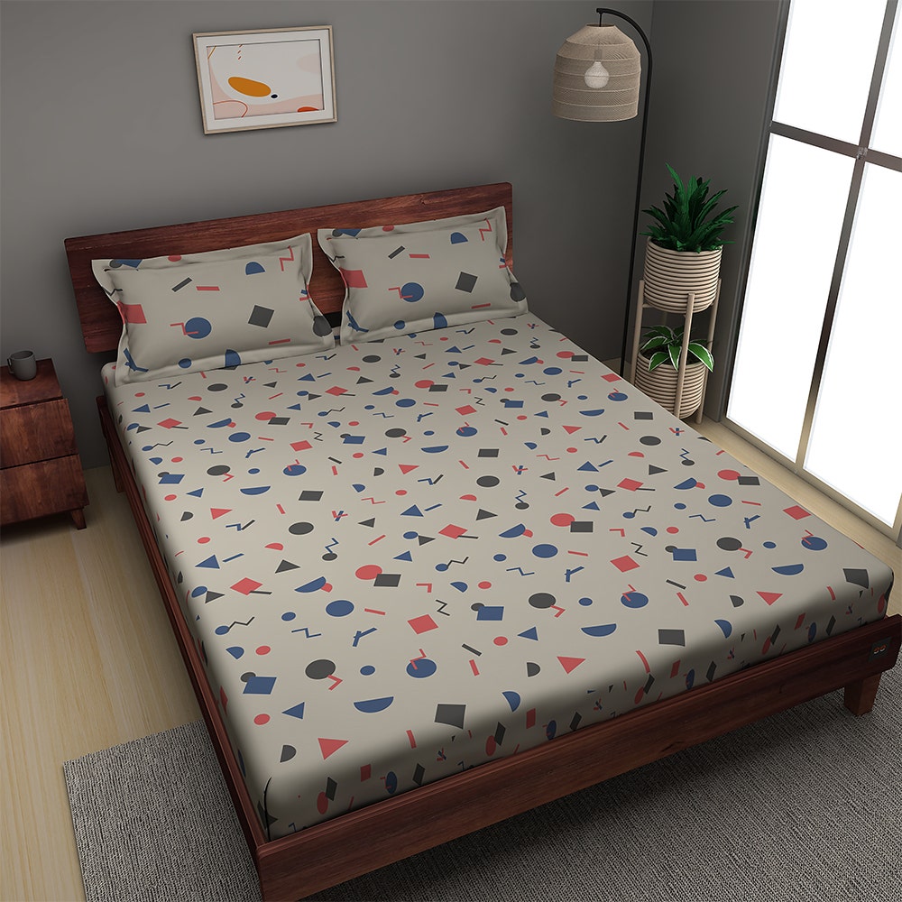 confetti-180-tc-king-size-cotton-bedsheet-with-2-pillow-covers-grey-color