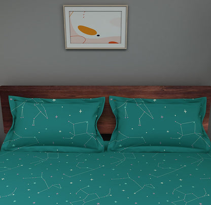 zodiac-180-tc-king-size-cotton-bedsheet-with-2-pillow-covers-108-108-inch-teal-color