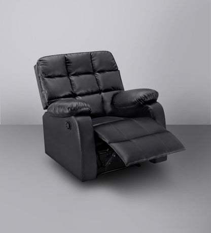 Recliner|R5|Plush|Leatherette|Glossy|Dark|Knight|One|Seater