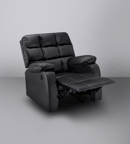 Recliner|R5|Plush|Leatherette|Glossy|Dark|Knight|One|Seater