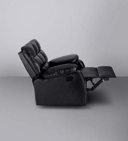 Recliner|R5|Plush|Leatherette|Glossy|Dark|Knight|One|Seater