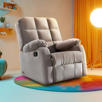 Recliner|R5|Fabric|Grey|One|Seater