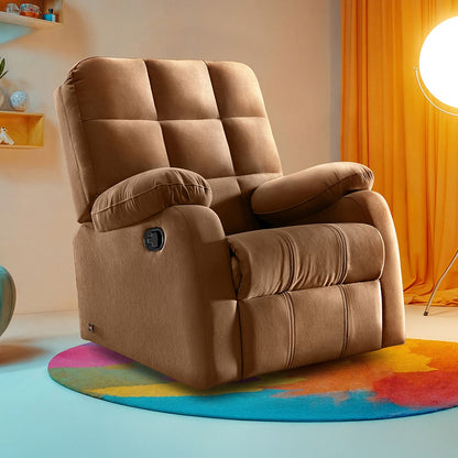 Recliner|R5|Fabric|Mocha|Brown|One|Seater