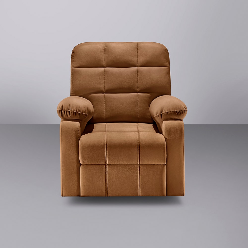 Recliner|R5|Fabric|Cocoa|Brown|One|Seater