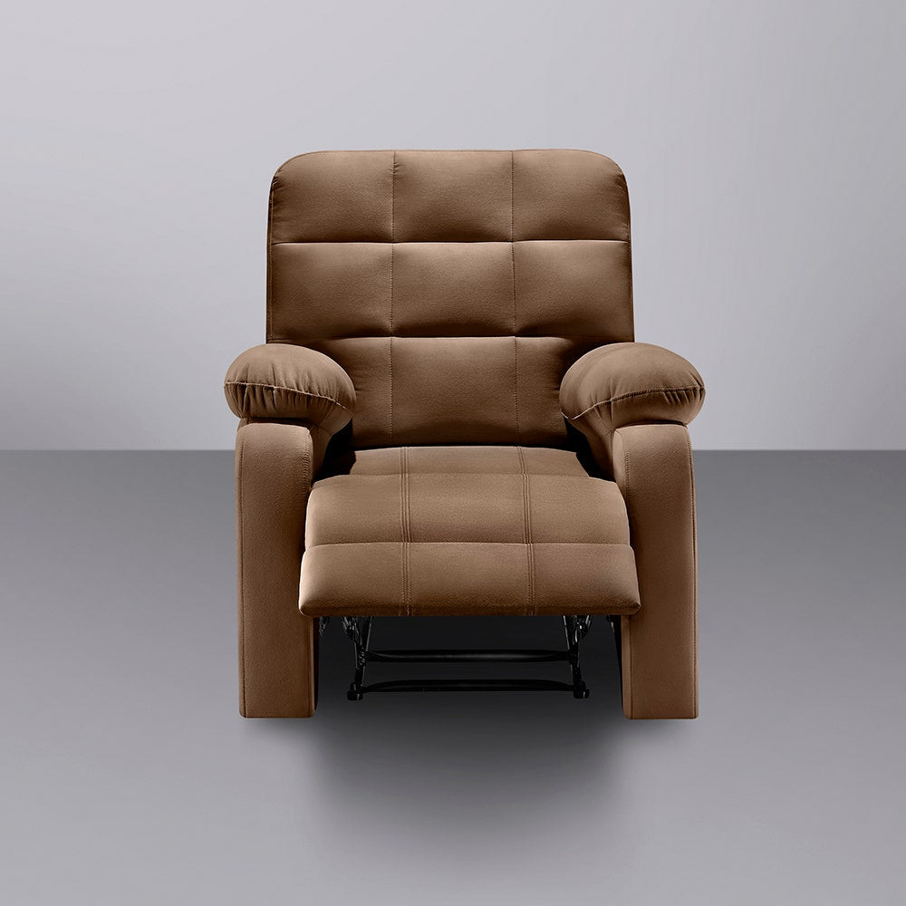 Recliner|R5|Fabric|Mocha|Brown|One|Seater