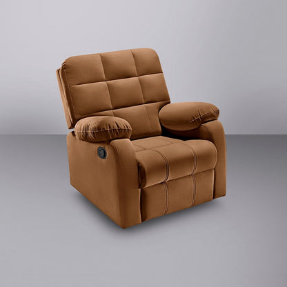 Recliner|R5|Fabric|Cocoa|Brown|One|Seater