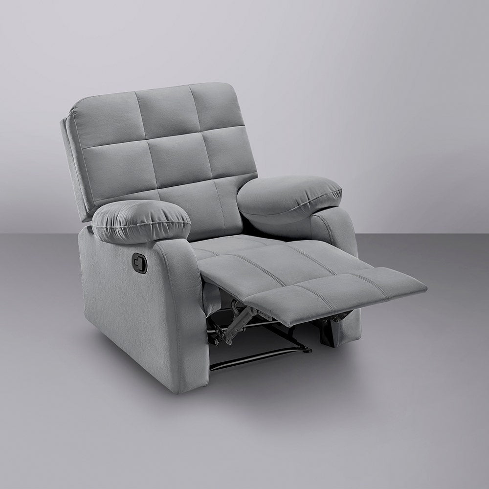 Recliner|R5|Fabric|Grey|One|Seater