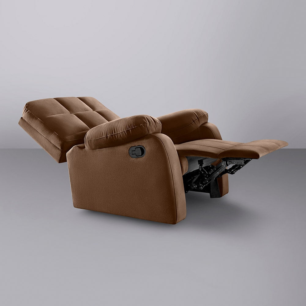 Recliner|R5|Fabric|Mocha|Brown|One|Seater