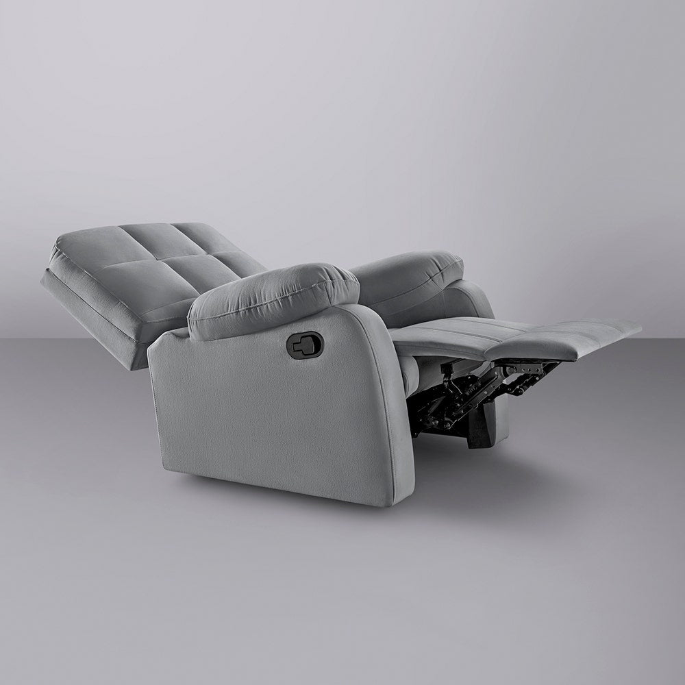 Recliner|R5|Fabric|Grey|One|Seater