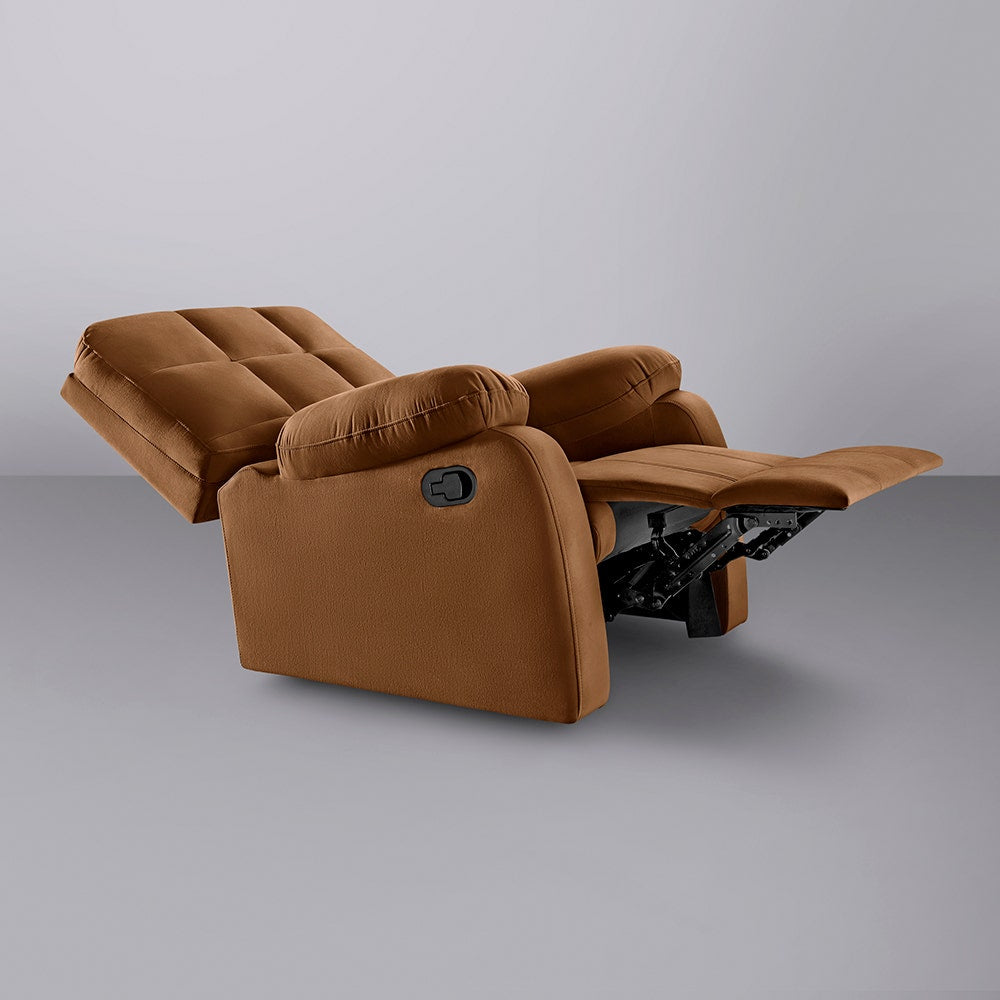 Recliner|R5|Fabric|Cocoa|Brown|One|Seater