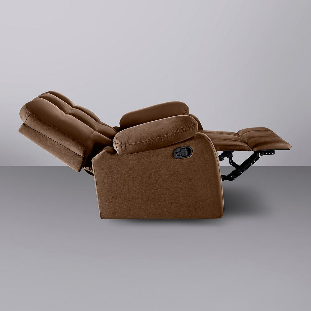 Recliner|R5|Fabric|Mocha|Brown|One|Seater