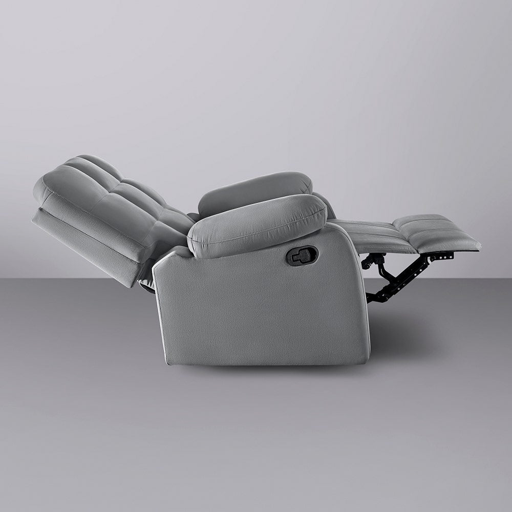 Recliner|R5|Fabric|Grey|One|Seater