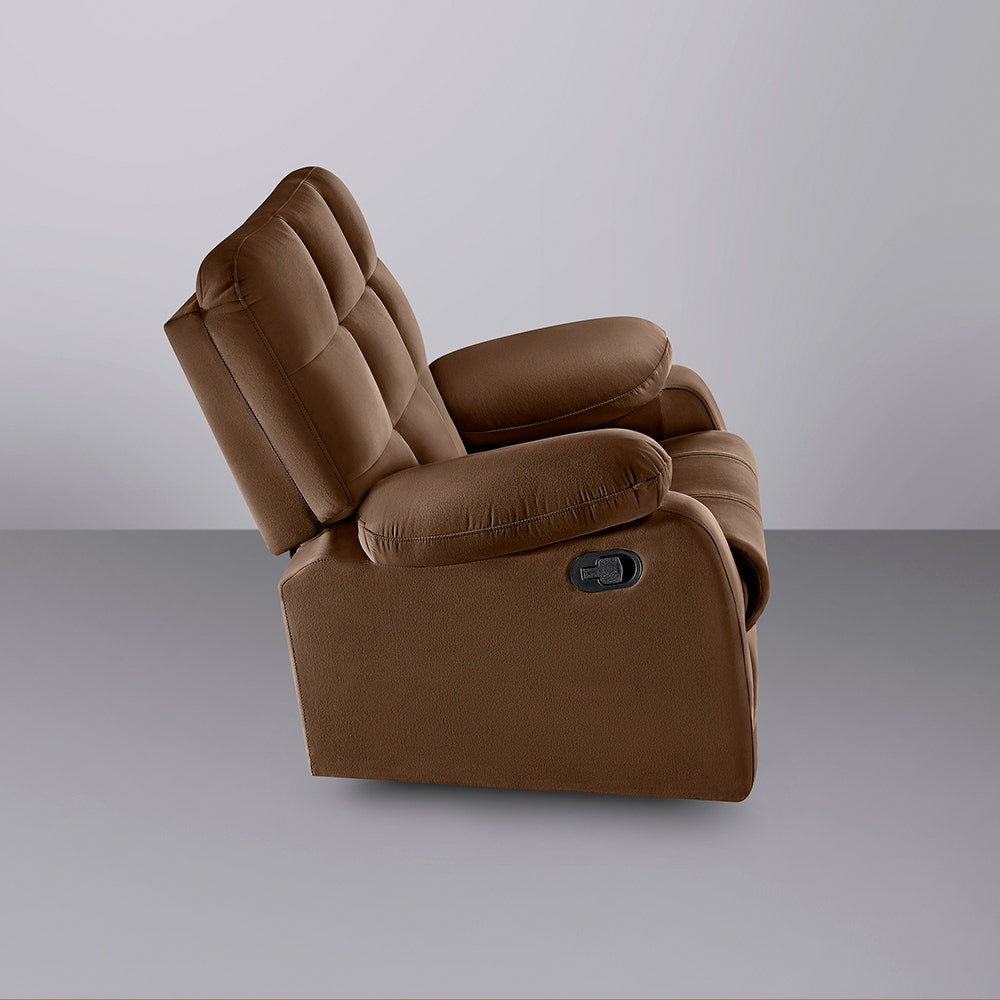 Recliner|R5|Fabric|Mocha|Brown|One|Seater