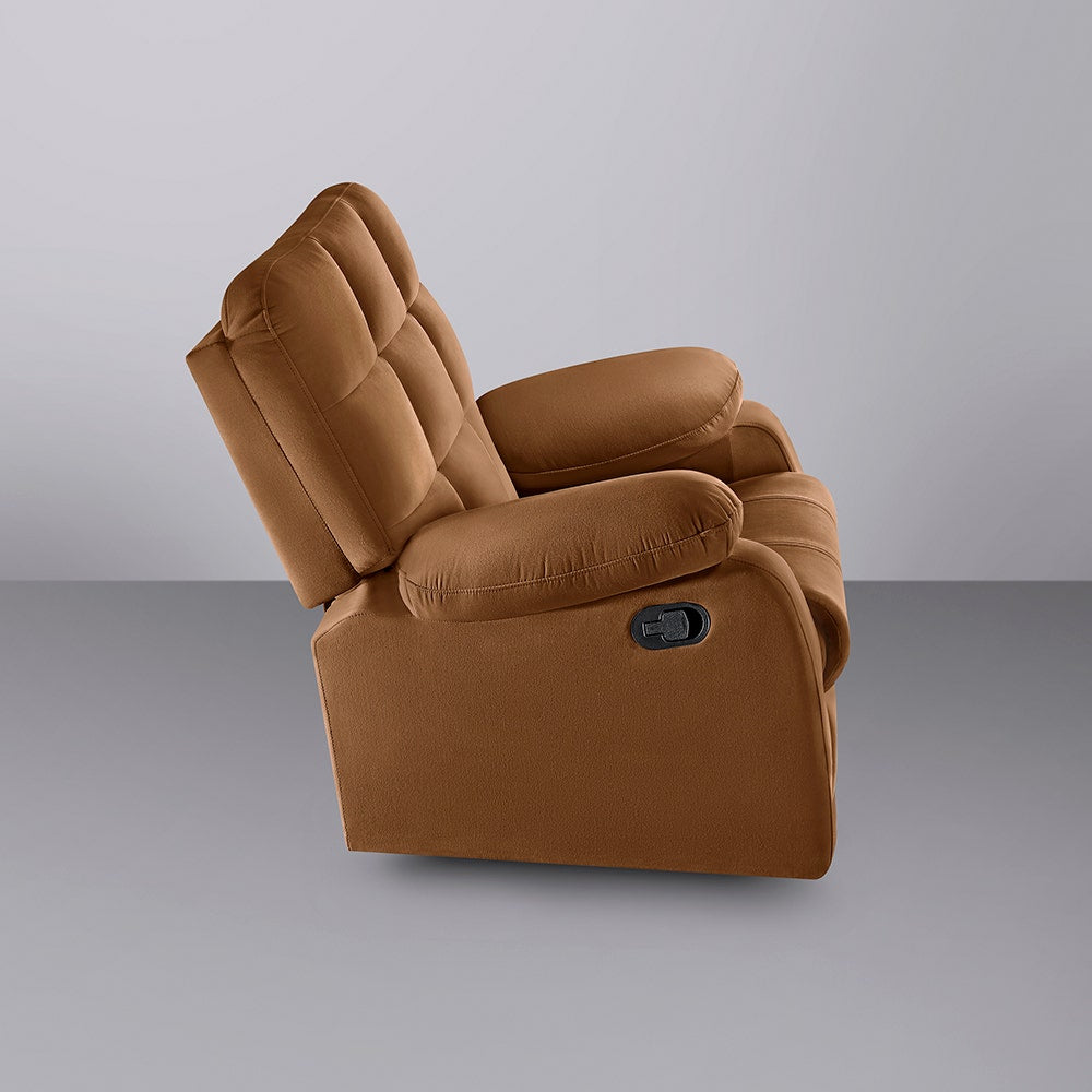 Recliner|R5|Fabric|Cocoa|Brown|One|Seater