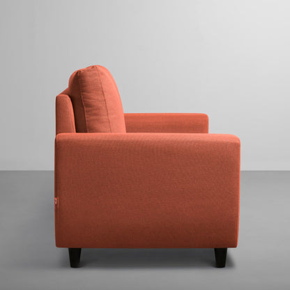 Sofa|Bae|2+1+1|Seater|Sofa|Set|Fabric|Ember|Orange