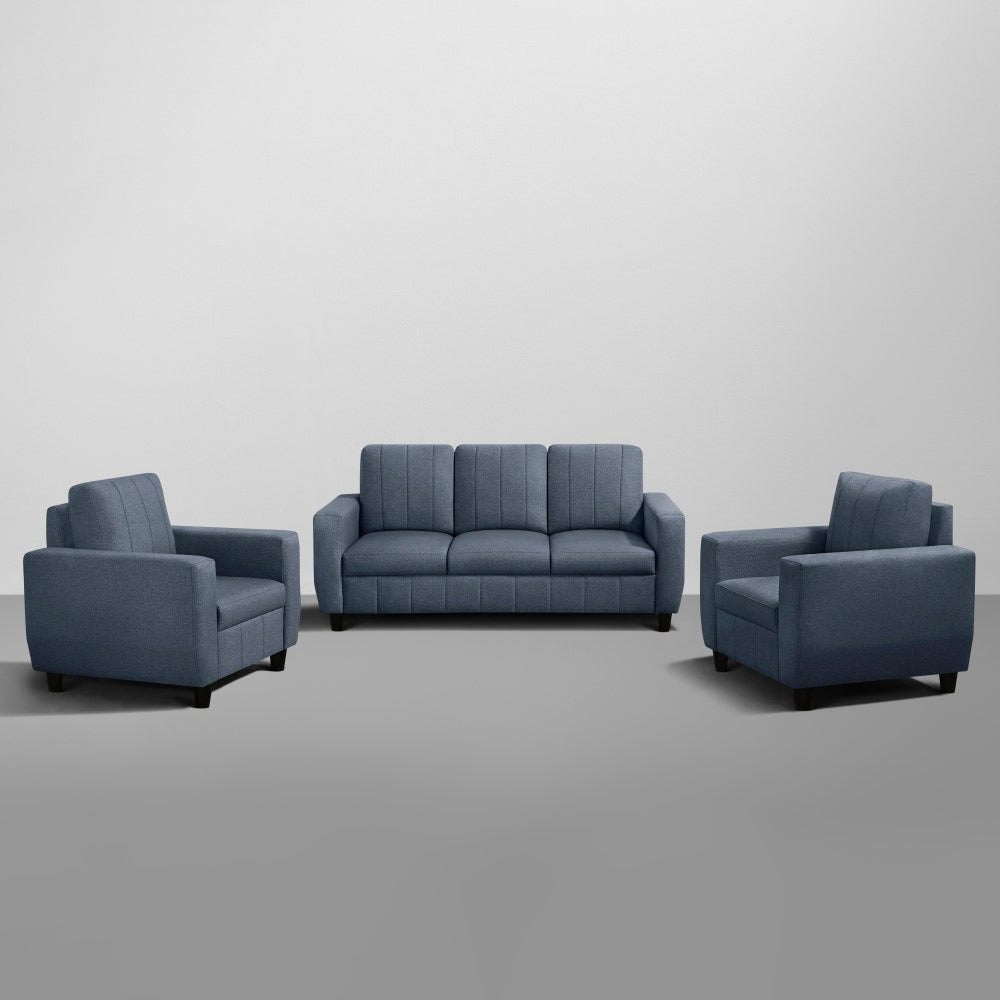 Sofa|Bae|3+1+1|Seater|Sofa|Set|Fabric|Ocean|Blue