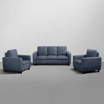 Sofa|Bae|3+1+1|Seater|Sofa|Set|Fabric|Ocean|Blue