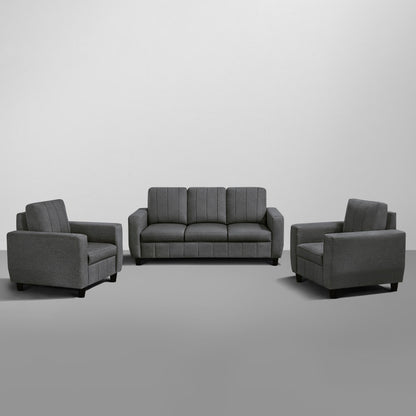 Sofa|Bae|3+1+1|Seater|Sofa|Set|Fabric|Woody|Brown