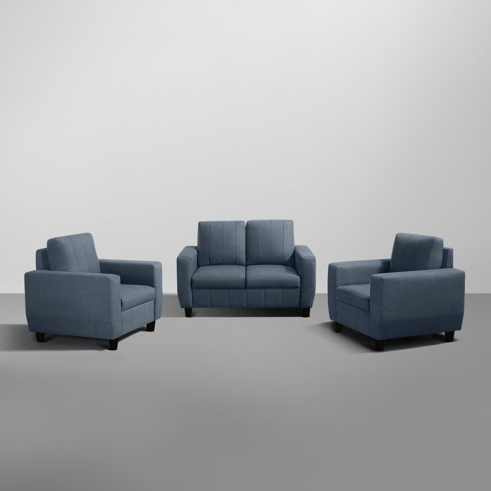 Sofa|Bae|2+1+1|Seater|Sofa|Set|Fabric|Ocean|Blue